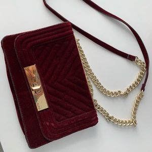 Aldo velvet cross body bag